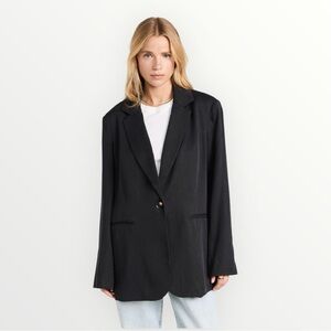 Reformation Classic Relaxed Black Blazer Size M